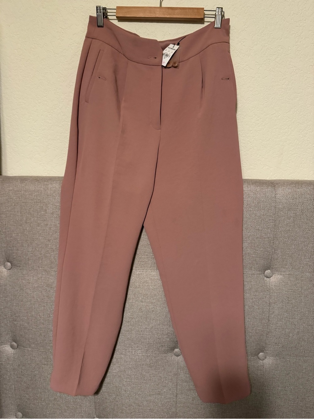 Express Men's Dress Pants in Dusty Mauve